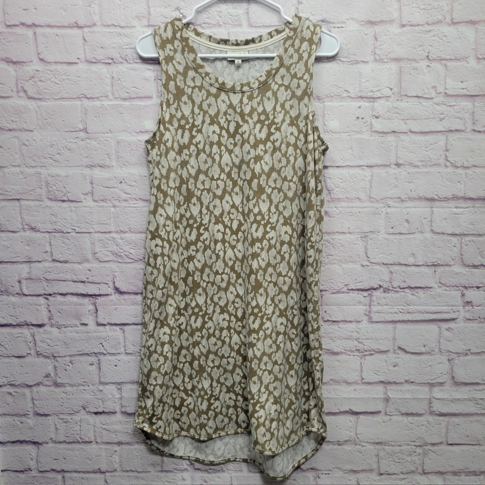 Wonderly Animal Print Tank Tunic Dress Size M Sleeveless‎ Cheetah Leopard Travel